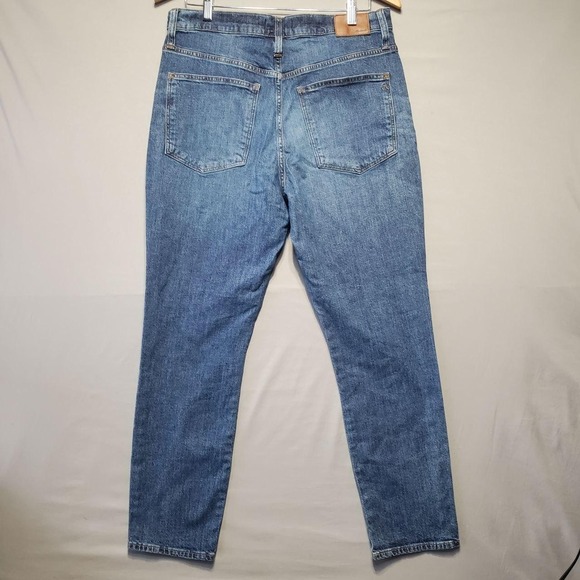 Madewell Jeans Womens 31 Blue High Rise Slim Boyjean Stretch Denim Pants Casual - Picture 2 of 16